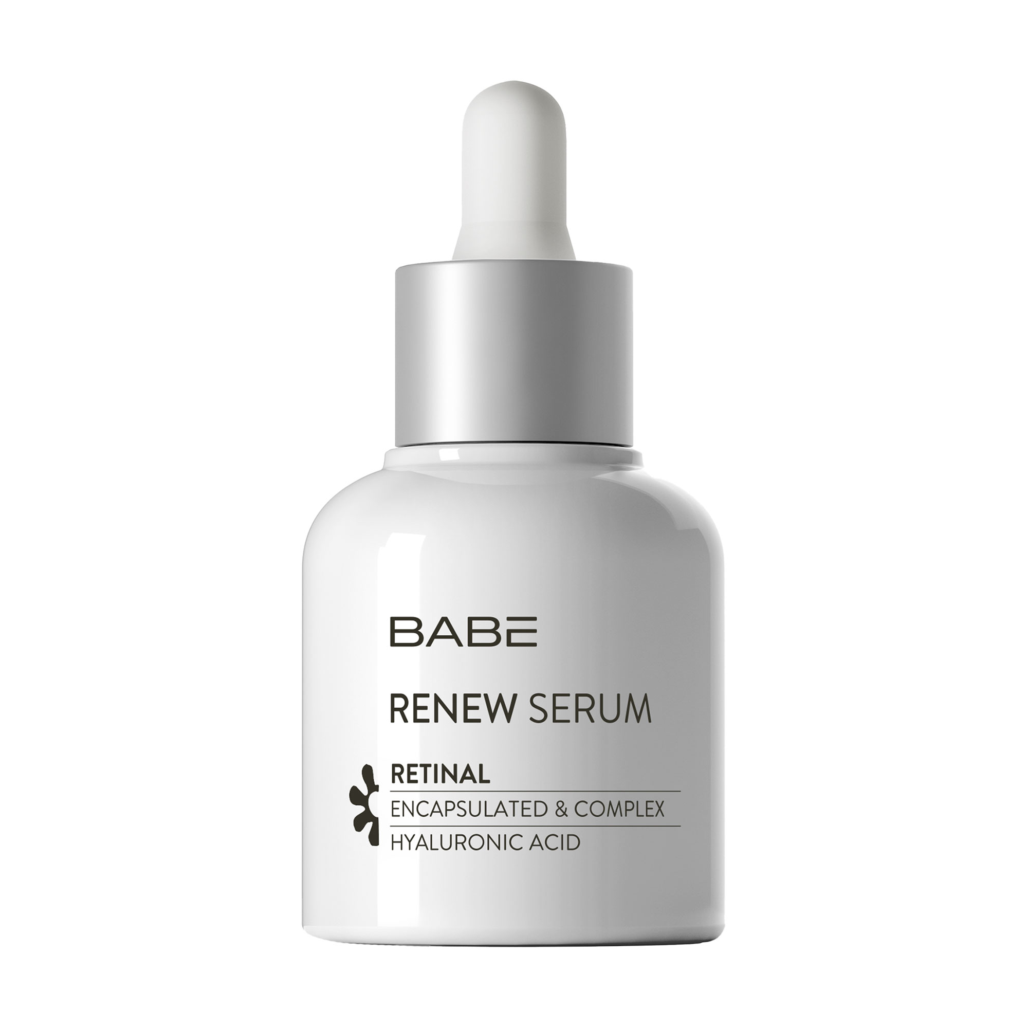 Оновлювальна сироватка для обличчя BABE Laboratorios Renew Serum Retinal з ретиналем від зморщок, 30 мл